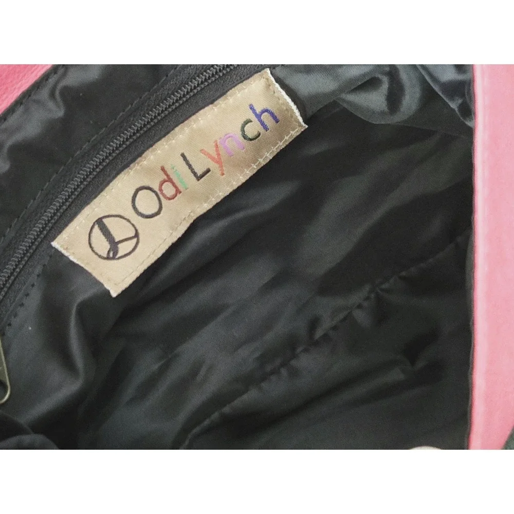 OdiLynch Vintage Dublin Red Leather Wristlet‎ Bag